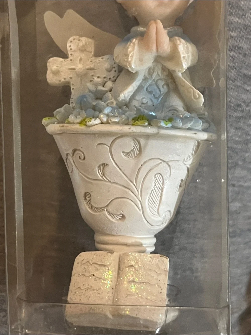 Boy Baptism, Christening, or Communion praying angel figurine. 170